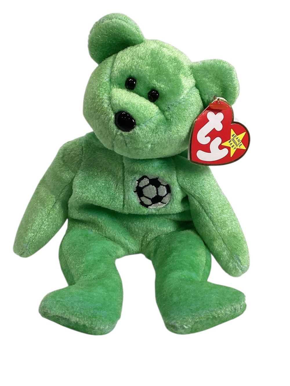 💚 TY “Kicks” Beanie Baby Bear - NWT